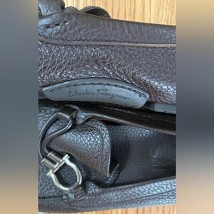 Authentic Salvatore Ferragamo dark brown luxurious loafers. Size 9.